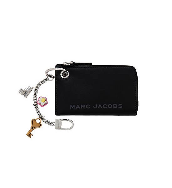 MARC JACOBS THE TOP ZIP CHARM WALLET BLACK. 100% оригинал