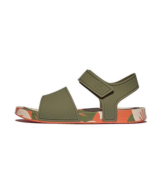 FitFlop? UNISEX'S iQUSHION JUNIOR LEAF-PRINT B/S MULTI COLOR. 100% оригинал