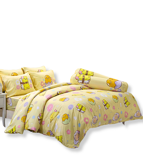 JESSICA BEDDING FITTED SHEET SET 6 FT 5 PCS (King Size) TENCEL 500 THREAD COUNTS GUDETAMA SANRIO T003. 100% оригинал