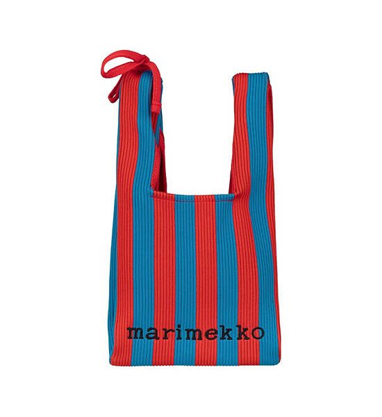 MARIMEKKO BLUE/RED UNISEX KNITTED MINI TOTE MERIROSVO. 100% оригинал
