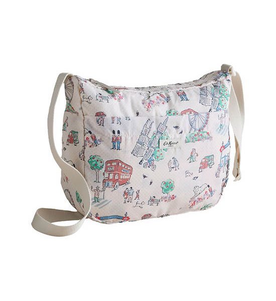 Cath Kidston Ecru Female Foldaway Crossbody Lovely London. 100% оригинал
