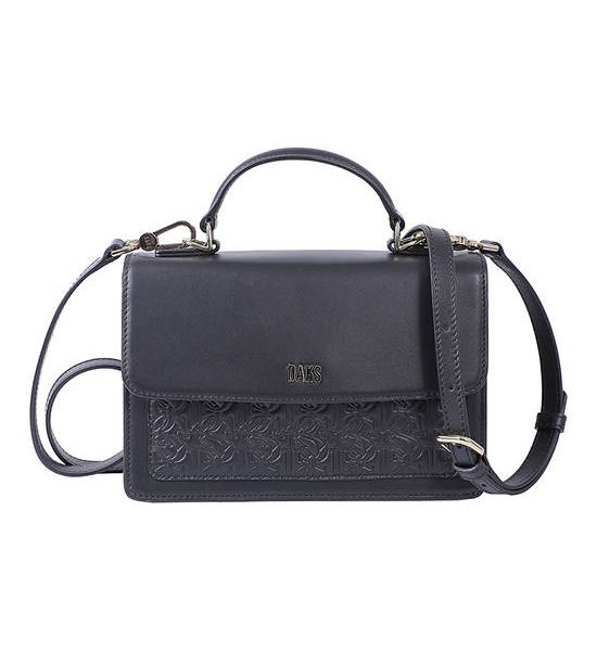 DAKS Plain Leather Handbag Black. 100% оригинал