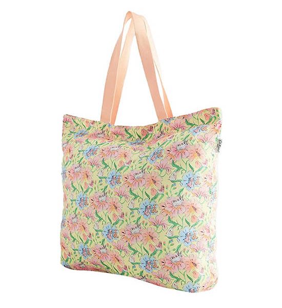 Cath Kidston Yellow Female Large Foldaway Tote Bunnies Floral. 100% оригинал