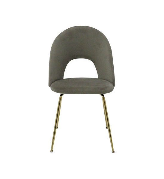 LIVING SOLUTIONS BY SB LUM CHAIR GOLD CHROME BROWN VELVET. 100% оригинал