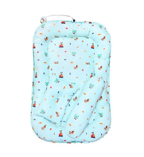 GRACE KIDS Egg bed mattress, Mickey Travel blue. 100% оригинал