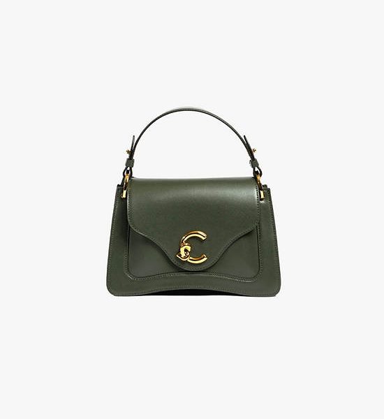 COCCINELLE WOMEN TOP HANDLE BAG C-ME ALGA. 100% оригинал