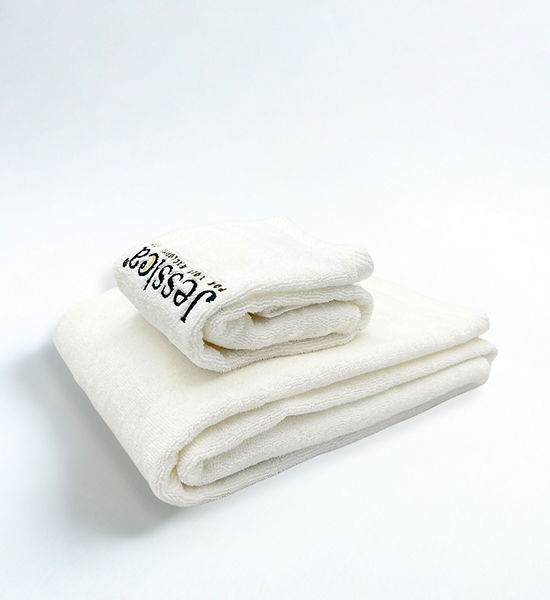 JESSICA BEDDING Towels 2 pieces set softly touch White. 100% оригинал