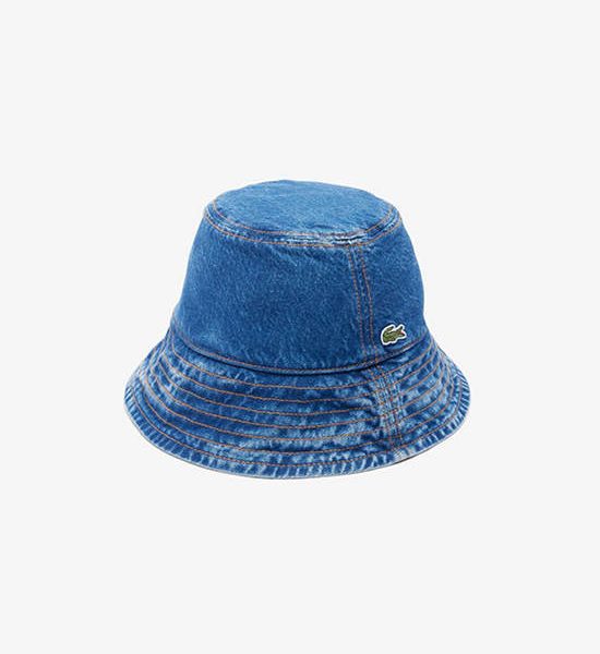 LACOSTE Cotton Twill Bucket Hat Blue. 100% оригинал
