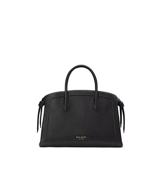 KATE SPADE NEW YORK Knott Large Zip-Top Satchel Black. 100% оригинал