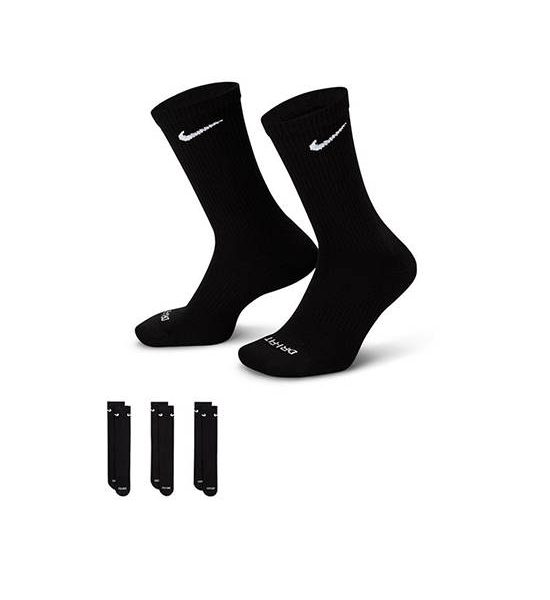 NIKE Unisex Training Socks Everyday Plus Cushioned (3 Pairs) Black - NI083AC688EITH. 100% оригинал