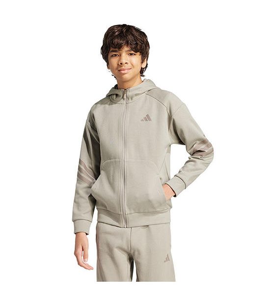 ADIDAS Kids Jacket Future Icons 3-Stripes Full-Zip Hooded Track Grey - AD001AP744EHTH. 100% оригинал