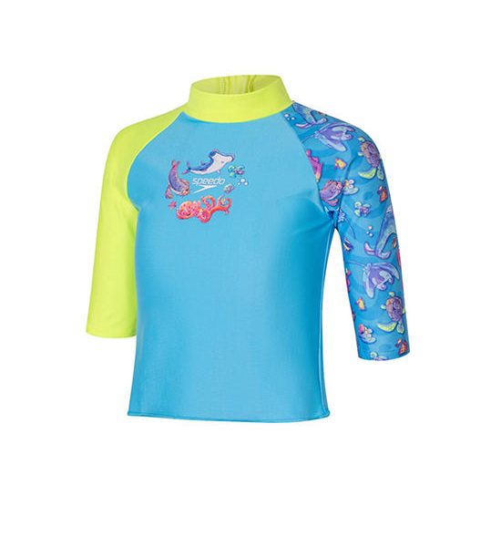 SPEEDO Boys Rashguard Digital Long Sleeve Blue - SP111SP431EGTH. 100% оригинал