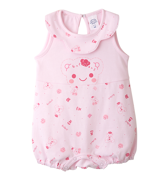 ENFANT Kids Short-sleeved jumpsuit ED8DH8PI - Pink. 100% оригинал