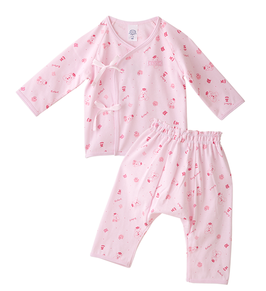 ENFANT Kids Set of long-sleeved shirt + long pants ED1DH7 - Pink. 100% оригинал