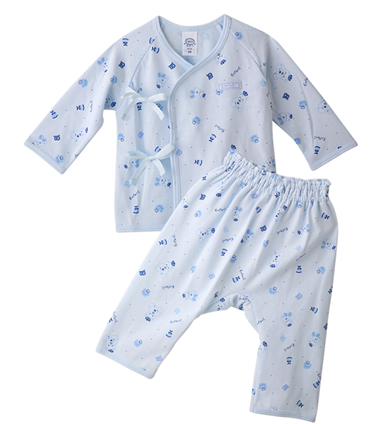 ENFANT Kids Set of long-sleeved shirt + long pants ED1DH7 - Blue. 100% оригинал