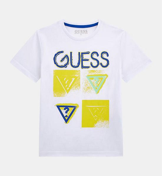 GUESS Guess Kids Boys Logo print T-Shirt 7-14 yrs L5GI13K8HM4 - White. 100% оригинал