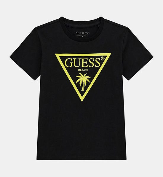GUESS Guess Kids Boys Triangle logo T-shirt 4-14 yrs L5GI29J1314 - Black. 100% оригинал