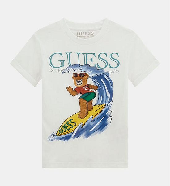 GUESS Guess Kids  Boys Logo print T-Shirt  3-7 yrs   N5GI04K8HM4  -  White. 100% оригинал