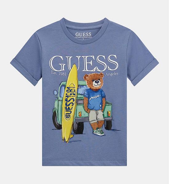 GUESS Guess Kids  Boys Logo print  T-Shirt  3-7 yrs   N5GI04K8HM4  -  Blue. 100% оригинал