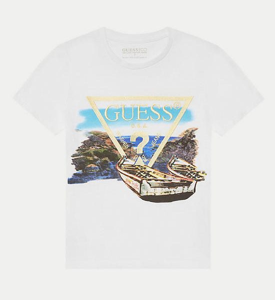 GUESS Guess Kids Boys T-Shirt 7-14 yrs L5GI07K6XN4 - White. 100% оригинал