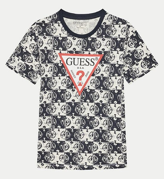 GUESS Guess Kids Boys All Over Print T-shirt 7-14 yrs L5GI03K8HM4 - Blue. 100% оригинал