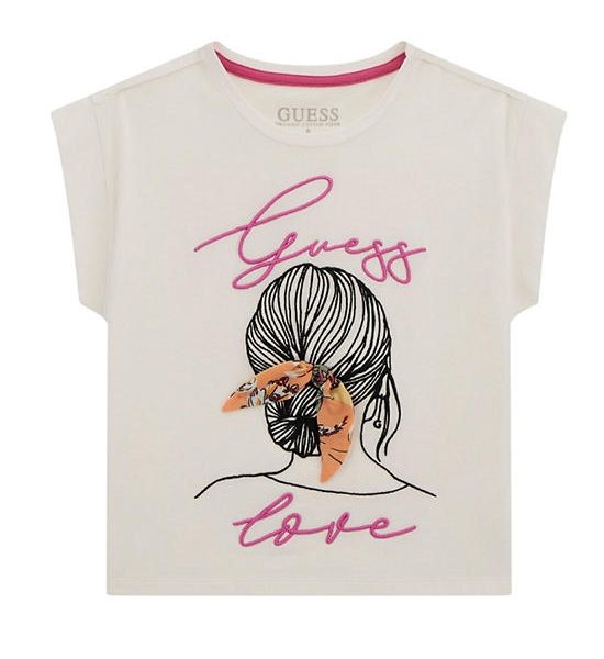 GUESS Guess Kids Girl Printed T-Shirt 7-14 yrs J5GI25K6YW4 - White. 100% оригинал