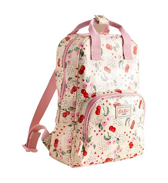Cath Kidston Ecru Kids Girl Medium Backpack Cherry Bunches. 100% оригинал