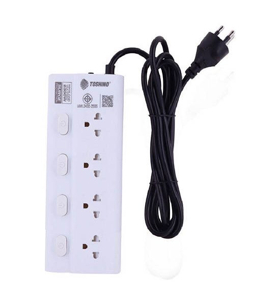 TOSHINO Toshino POWER STRIP 4SOCKETS 4SWITCH 5M ECO-45 White. 100% оригинал