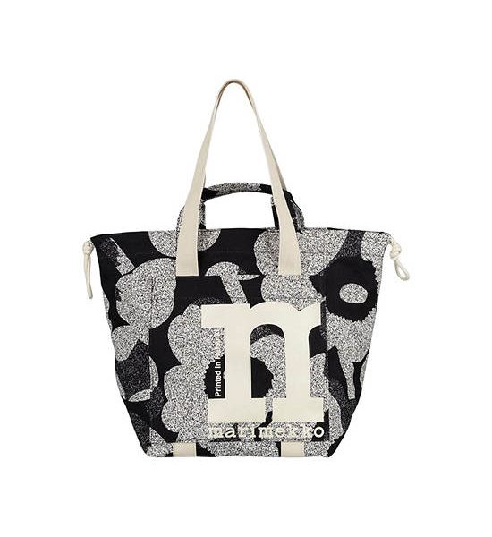 MARIMEKKO BLACK UNISEX MONO CITY TOTE UNIKKO. 100% оригинал