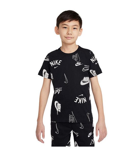 NIKE Kids T-Shirt Sportswear Black - NI083AP833ELTH. 100% оригинал