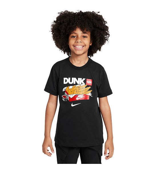 NIKE Kids T-Shirt Sportswear Black - NI083AP935EKTH. 100% оригинал