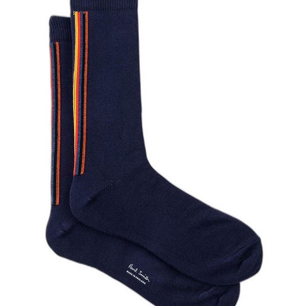 Paul Smith Socks Mens M1A-194B-M407-47 Men Sock Artist Strp Bck Navy. 100% оригинал