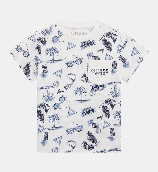 GUESS Guess Kids  Boys All over print T-Shirt  3-7 yrs   N5GI02K8HM4  -  White. 100% оригинал
