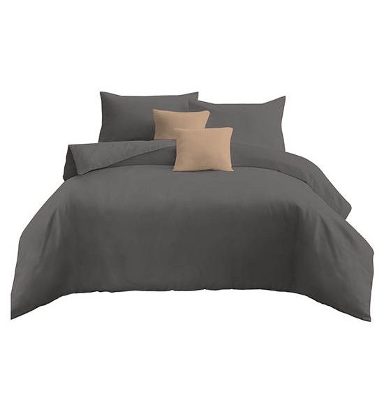 AI By AKEMI King Fitted Sheet Set Colourjoy Solid Collection Koala Grey Color. 100% оригинал