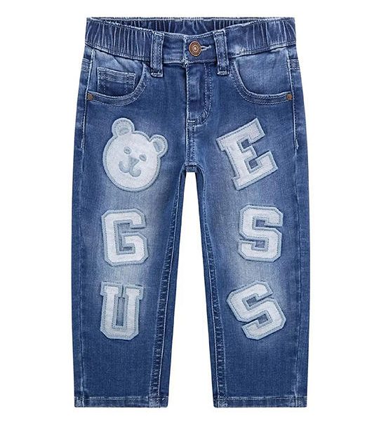 GUESS Boys embroidered letters and a Guess teddy bear 3-7 yrs N5GA03D4CA0 - Blue. 100% оригинал