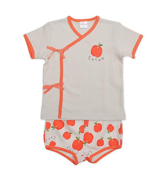 AUKA Orange ,newborn baby  short sleeve set,Cocoa Apple. 100% оригинал