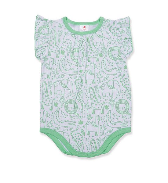 AUKA Green , Newborn Baby Bodysuit ,Auka Animal Team,. 100% оригинал
