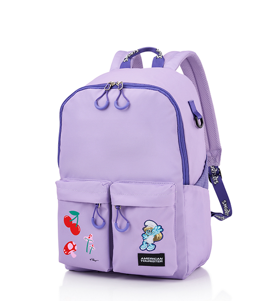 AMERICAN TOURISTER AT x THE SMURFS BACKPACK VIOLET/BLUE IRIS. 100% оригинал