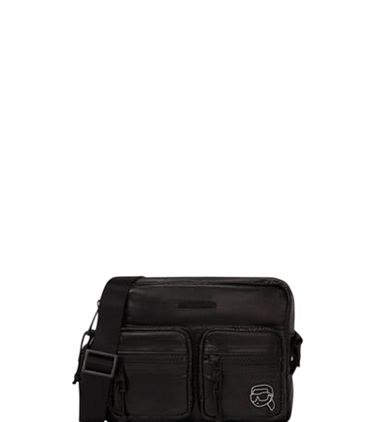 KARL LAGERFELD K/IKON PUFFY NYLON CROSSBODY BLACK. 100% оригинал