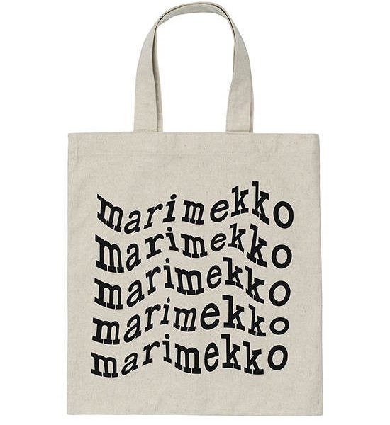 MARIMEKKO WHITE UNISEX VANKKA LOGO PLACEMENT BAG. 100% оригинал