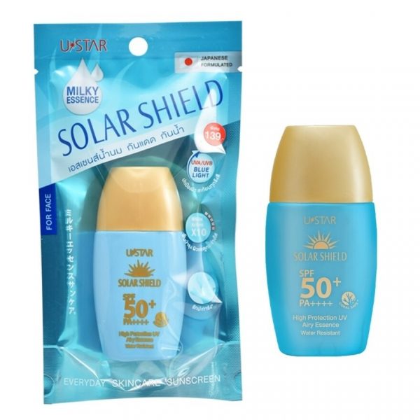 Эссенция Ustar Solar Shield с высокой степенью защиты от ультрафиолета SPF50+ PA++++ 10 мл. - Ustar Solar Shield High Protection UV Airy Essence SPF50+ PA++++ 10ml.