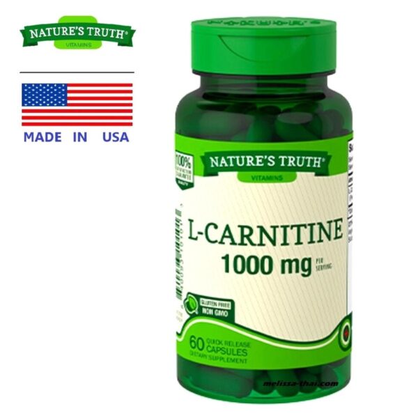 Л-Карнитин Тартрат Nature’s Truth L-Carnitine 1000 mg. 60 капсул США