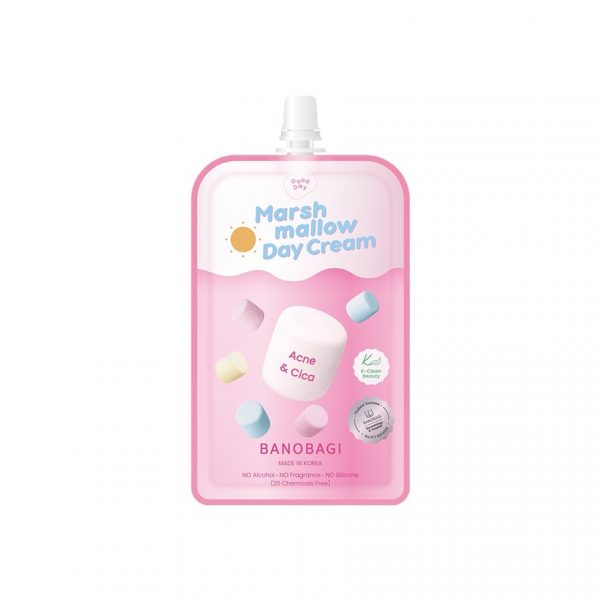 Дневной крем Banobagi Marshmallow от прыщей Cica 12 мл. Новости и события - Banobagi Marshmallow Day Cream Acne  Cica 12 Ml. ปัญหาสิว รูขุมขน ผิวมัน