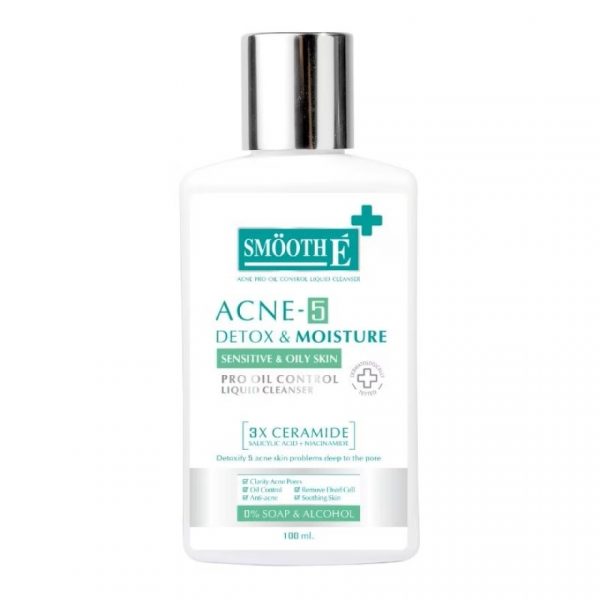 Увлажняющее жидкое очищающее средство SME Acne 5 Detox 100 мл - SME Acne 5 Detox  Moisture Liquid Cleanser 100ml