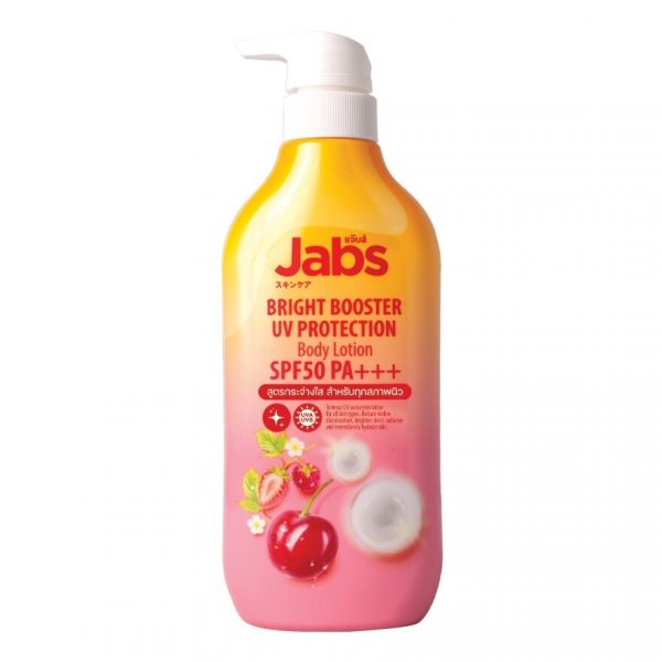 Лосьон для тела Jabs Bright Booster с защитой от ультрафиолета SPF50 PA+++ 450 мл. - Jabs Bright Booster UV Protection Body Lotion SPF50 PA+++ 450 Ml.