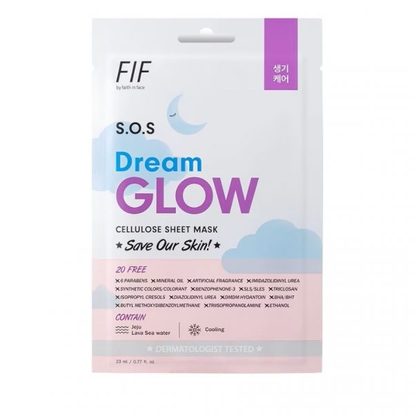 Целлюлозная тканевая маска FIF от Faith in Face SOS Dream Glow 1 шт. - FIF by Faith in Face S.O.S Dream Glow Cellulose Sheet Mask 1'S