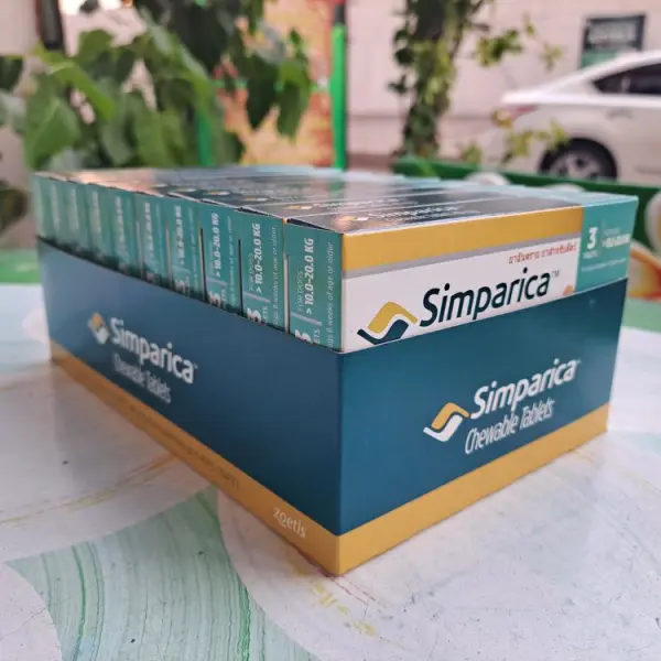 Упаковка 10x3 таблеток Simparica от 10 до 20 кг-симпарика для собак
