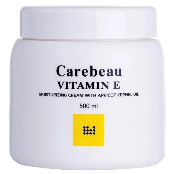 Крем для тела с витамином Е и маслом абрикосовых косточек Carebeau 500 мл