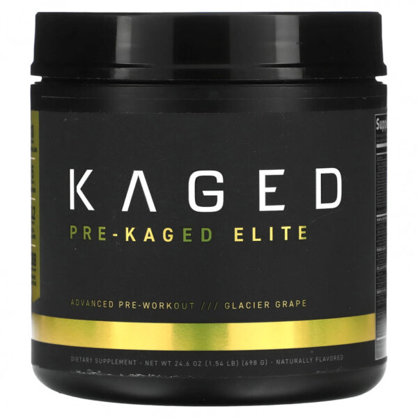 Kaged, PRE-KAGED Elite, перед тренировкой, со вкусом винограда Gracier, 698 г (1,54 фунта)