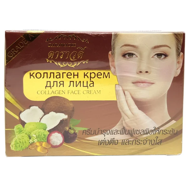 Крем для лица с коллагеном и фруктовыми кислотами Darawadee 100 мл